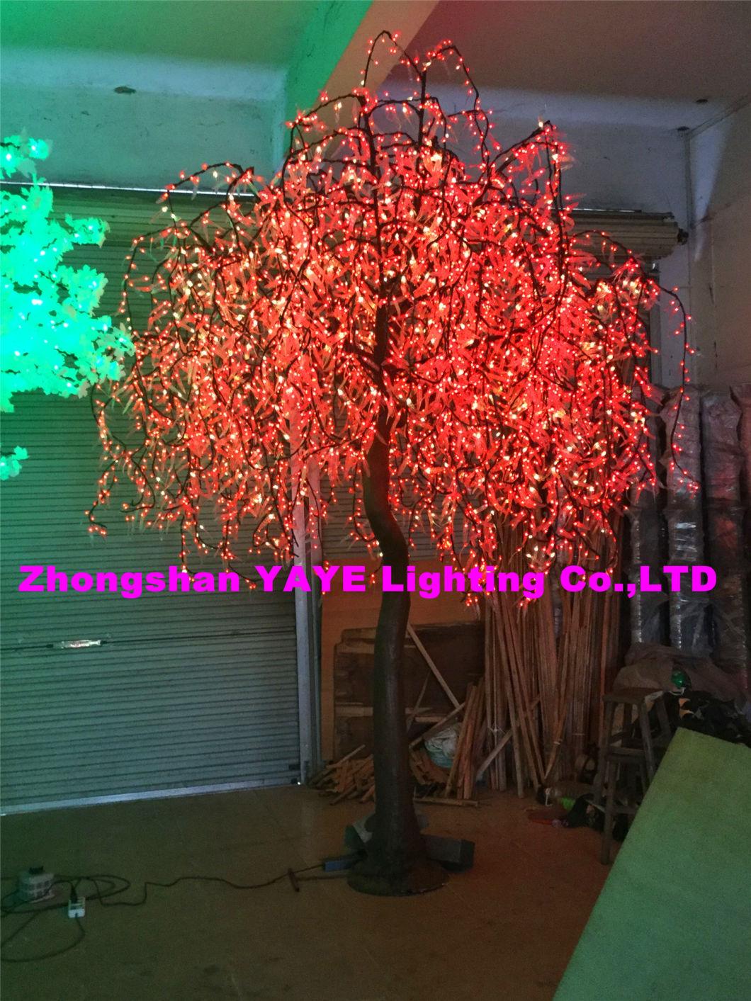 Yaye 2021 Hot Sell Outdoor LED Willow Tree Light / LED Blossom Cherry Tree Light /LED Maple Tree Light