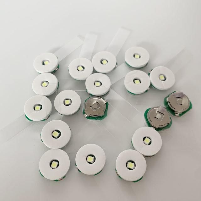 Custom Mini Push Button LED Module for Greetingcards / Toy Colorful Flashing LED Light Module for Greeting Card