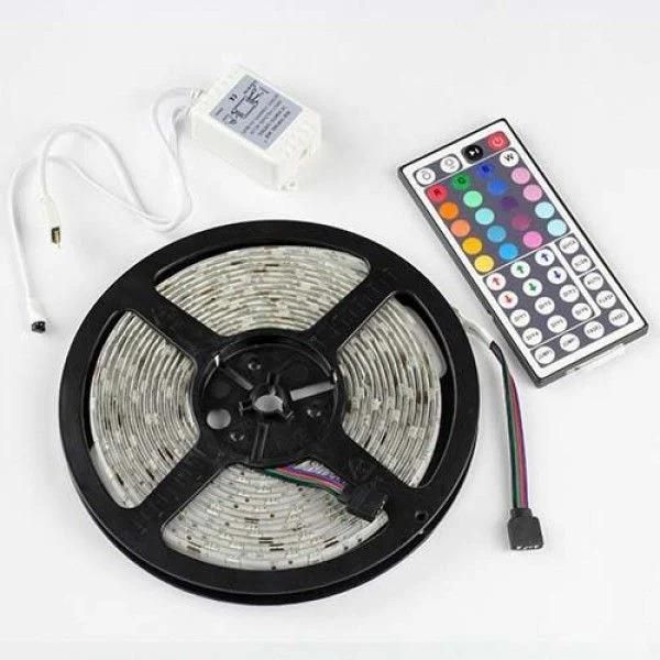 24V 5m SMD RGB 5050 Waterproof LED Strip Light Remote Controller LED TV Back Light Bar Strip