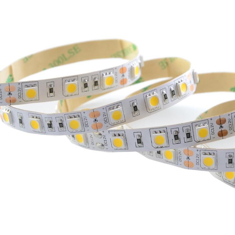 High Lumen SMD5050 60LEDs 24V Flex LED Strips with 3 years warranty