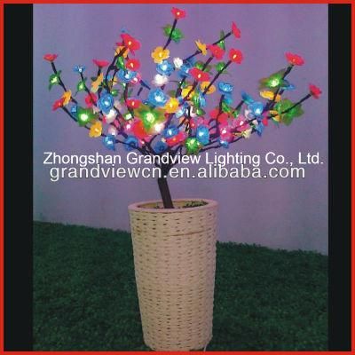 Special Idea for Decorative Home LED Flower Light with Pot