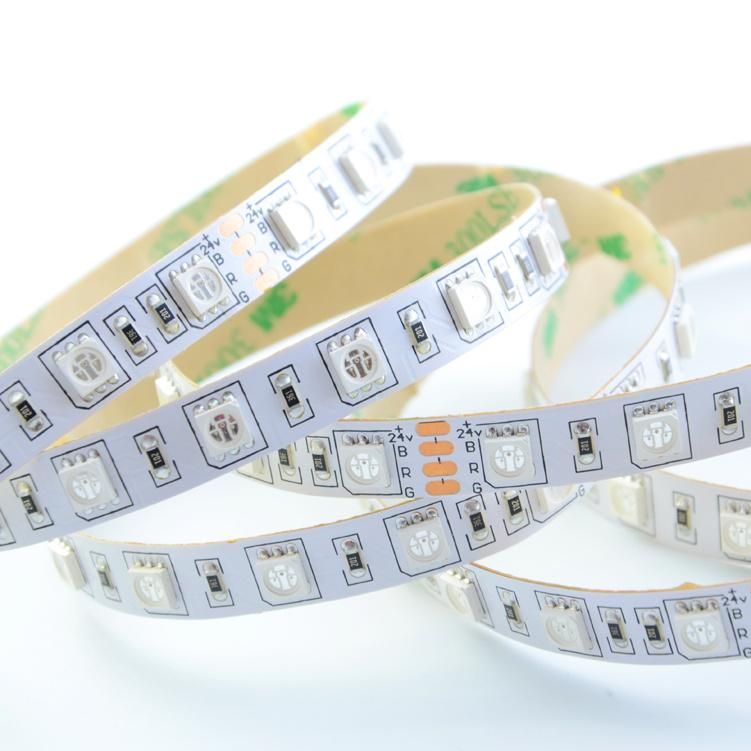 5050 Flexible Rgb Color Led Tape 24V 60Led/M 10Mm