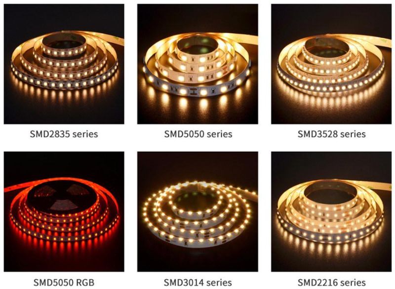 Wholesale SMD 3014 Side View Flexible LED Light Strip 120LEDs/M 12V DC LED Strips for Furniture Lights