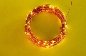 Decoration Light LED Copper Wire String Light 10m /Operated by Adaptor Warm White