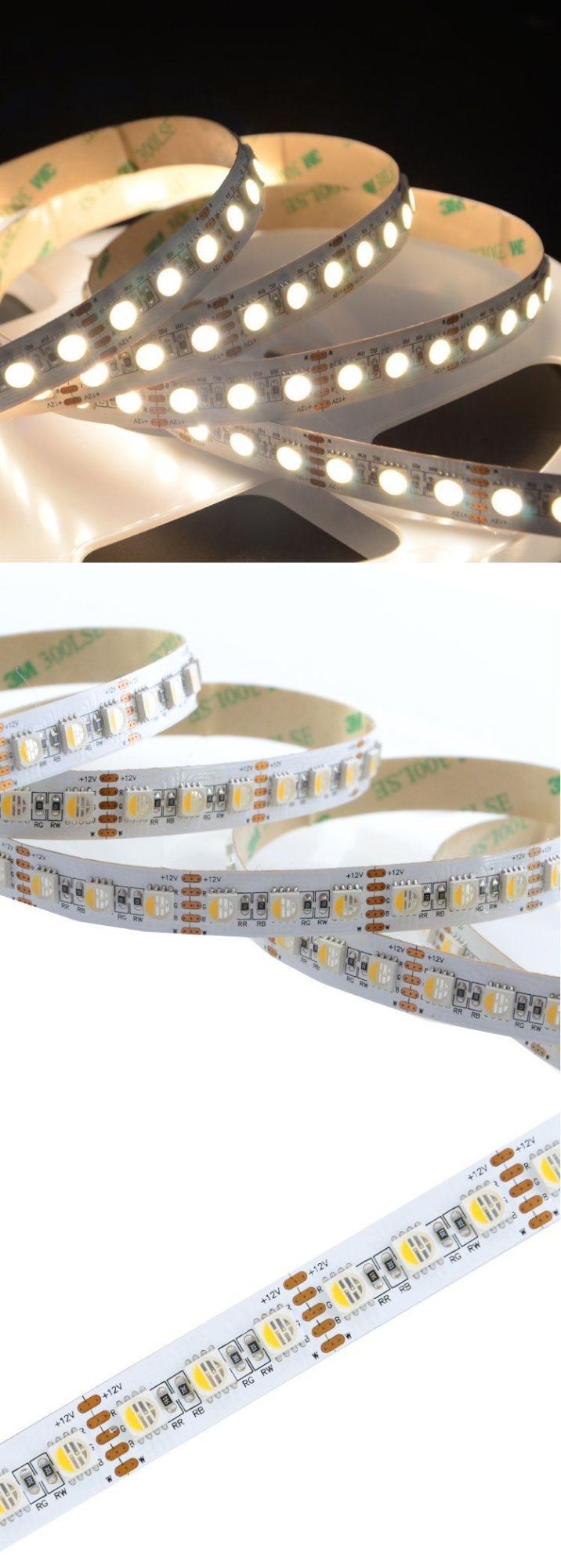 SMD5050 96LEDs/m 4in1 RGBW 12V 12mm led strip color