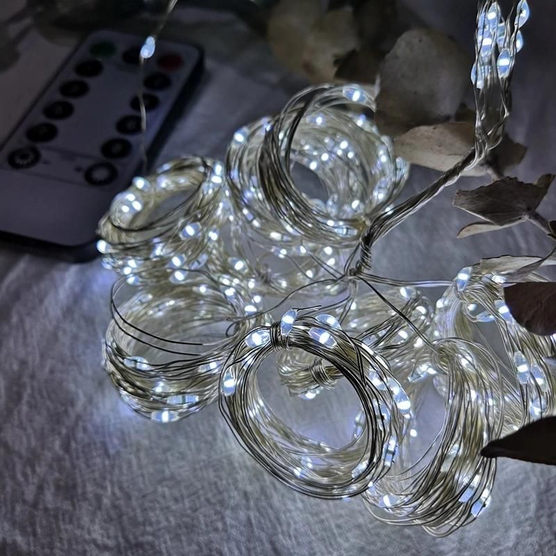 LED String Lights Christmas Decoration Remote Curtain 3m Lamp