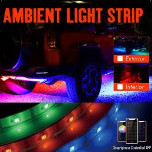 RGBW LED Ceiling Strip Lights Custom Car Exterior Light Strip