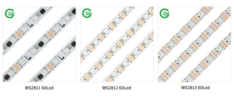 High Quality Ws2812 Addressable Digital Strip 12mm RGB LED Pixel Light 144LEDs