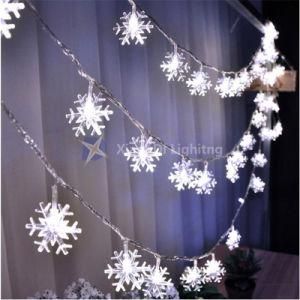 Snowflake LED Curtain String Lights Outdoor Christmas