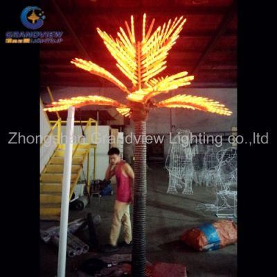 Decorative Fake Palm Artificial Trunk LED Palm Tree Light 2.5m 2015 New Product