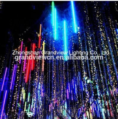 LED Meteor Shower Rain and LED String Lights for 2014 Christmas Light Show