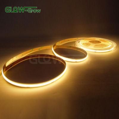 Wholesale 480LEDs/M 24V 8mm 11W/M Blue Red Green Amber Flexible COB LED Strip Light for Christmas Decoration