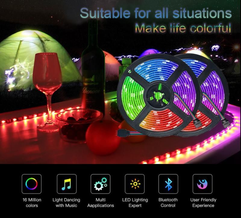 DC12V 5050SMD LED 44keys IR Remote Control LED RGB Strip Light