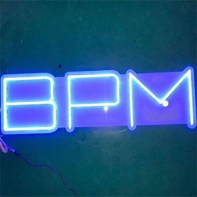 Custom Made Wall Mounted Hanging Bpm LED Custom Neon Light Sign for Shop Party Decoration
