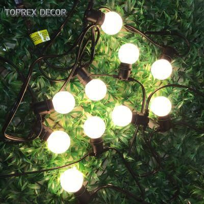 Christmas Ornaments Discount Fairy Belt Light Round Cable E27 LED Outdoor String Lights for Patio
