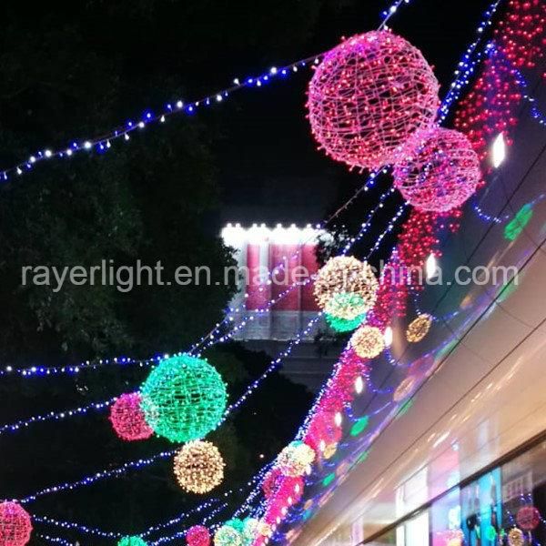 Customized Large Motif Ball Lights for Outdoor Christmas Decoration