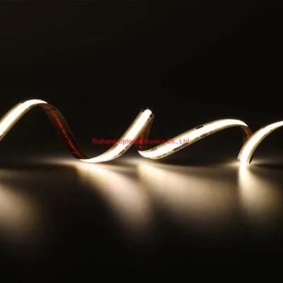 IP65 Waterproof Homogeneous Light UL CE DC12V 2700K CRI&gt;90 3step 10W 850lm COB LED Strip