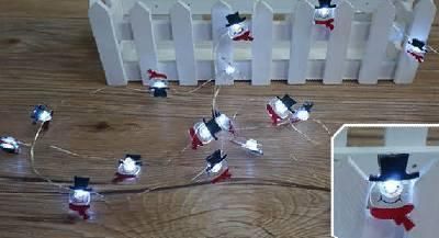 New LED String Light with Snowman Cover Decoration, Christmas Light