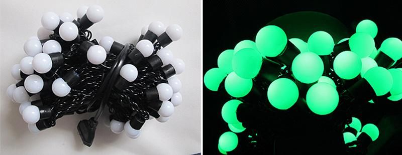Ramadan Christmas Waterproof 10m Plug in 10 in 1 Strings LED String Globe Lights PE Ball Light