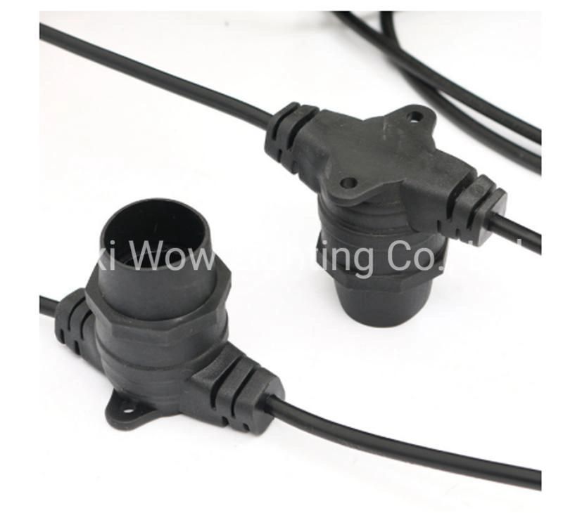 B22 Waterproof Lamp String Power Cable Outdoor Greenhouse Running Lamp String Power Cable