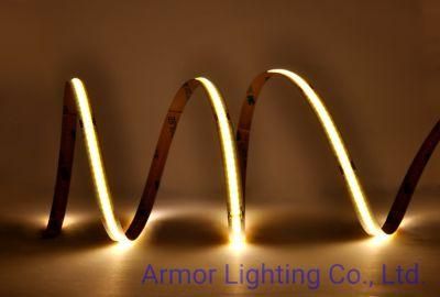 New Arrival COB LED Strip Light 512LED 5mm DC24V IP67 CRI90 for Home/Bedroom/Kitchen Decoration