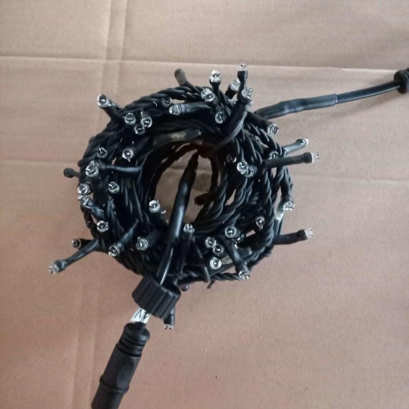 Holiday Light Christmas Decoration Christmas Light LED String Lights Balck Cable