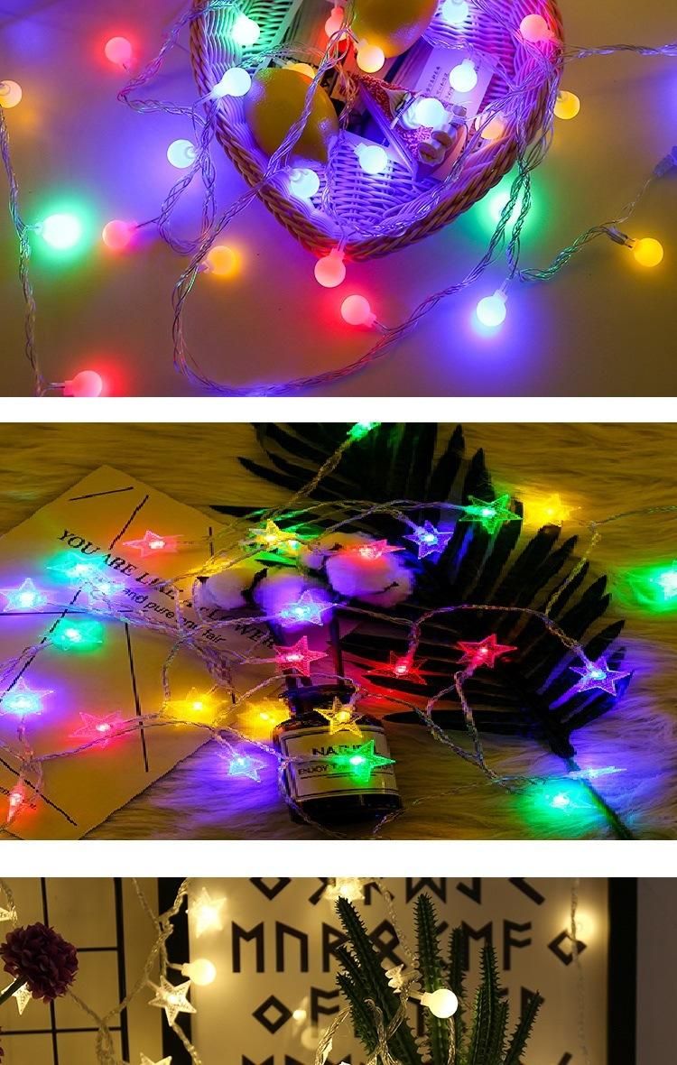 Waterproof Christmas Decoration Lights, 2m 3m 6m 10m Battery Powered Fairy Garland Ball String Light Christmas Light