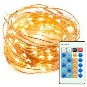 100 LED String Lights Dimmable with Remote Control