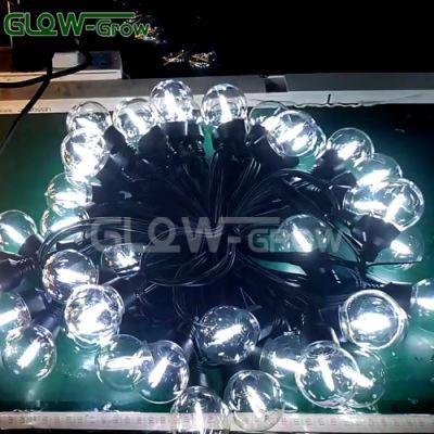 Cool White Outdoor Waterproof Festoon Light Christmas LED Vintage Edison Bulbs String Light for Home Garden Yard Hanging Decoration
