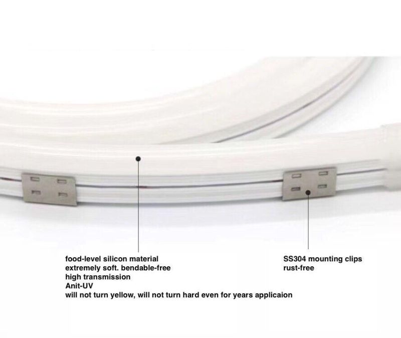 IC and Dmix Digital RGB Color Super Bendable Silicone Tube LED Profile for Neon Flexible Light