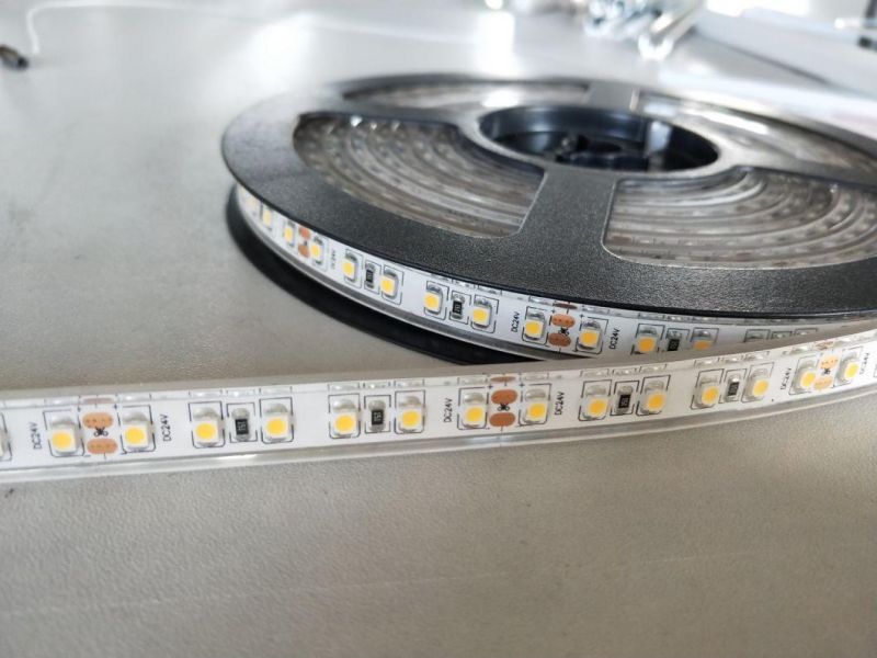V5 Years Warranty Transparent LED Strip SMD 3528 60 LED/M Warm White LED Strip Light Clear Surface PU Glue IP 68 LED Strip Lighting