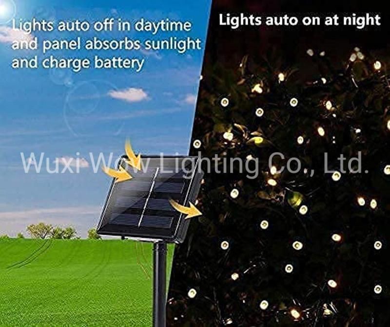 3m X 2m Solar Net Lights Outdoor - 200 LED Solar Fairy Lights Waterproof Garden Lights Auto on/off Curtain String Light