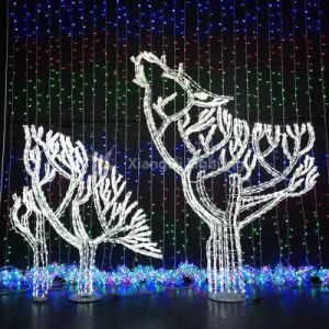 Coral or Tree or Wolf 2D Motif Light Waterproof for Holiday and Party Decoration