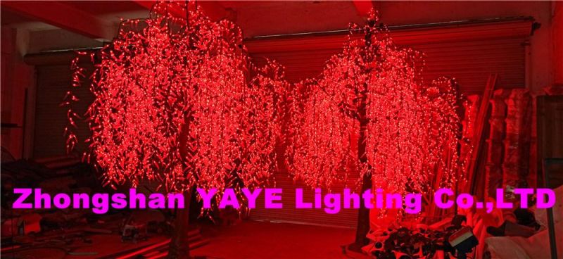 Yaye 2021 Hot Sell CE/RoHS /2 Years Warranty RGB LED Willow Tree Light with Indoor/ Outdoor Using