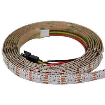 60LED/M 5050SMD HD107s 5V Magic Addressable DMX Dream Color LED Strip