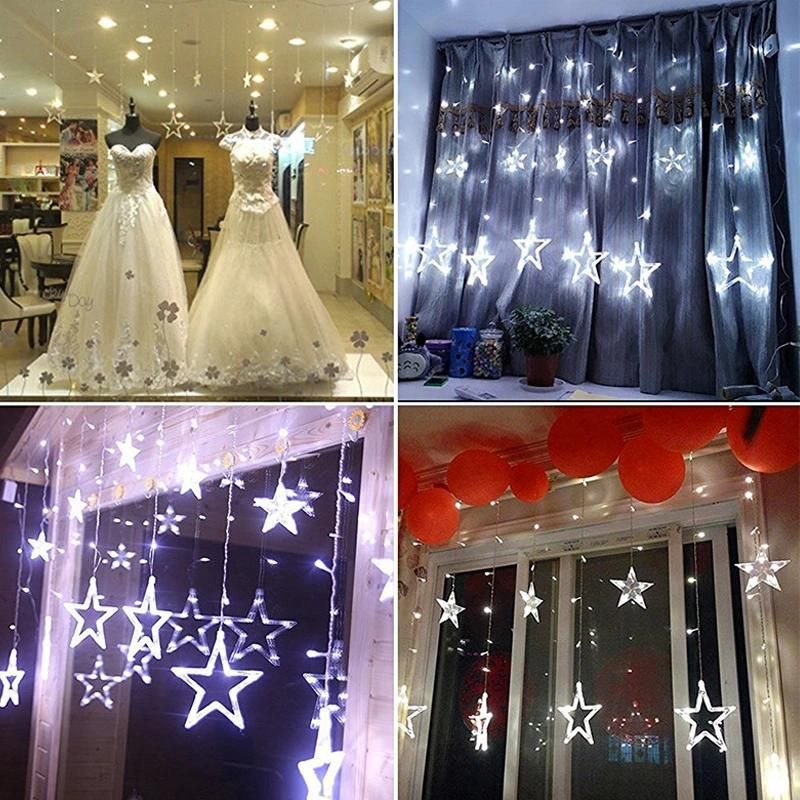 Star LED Christmas Curtain Decoration Light