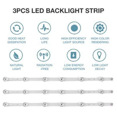 LED Backlight Strip 3PCS High Brightness Aluminum Substrate Quick Heat Dissipation Lamp for 32&quot; LG LCD TV Innotek Drt 3.0 TV