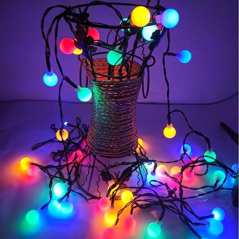 Outdoor Fairy LED Bubble Waterproof Ball Christmas Decorative Lighting Solar LED Fairy String Lights