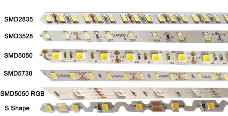 SMD2835 LED Strip 60LEDs/M 12W with TUV Ce Approval