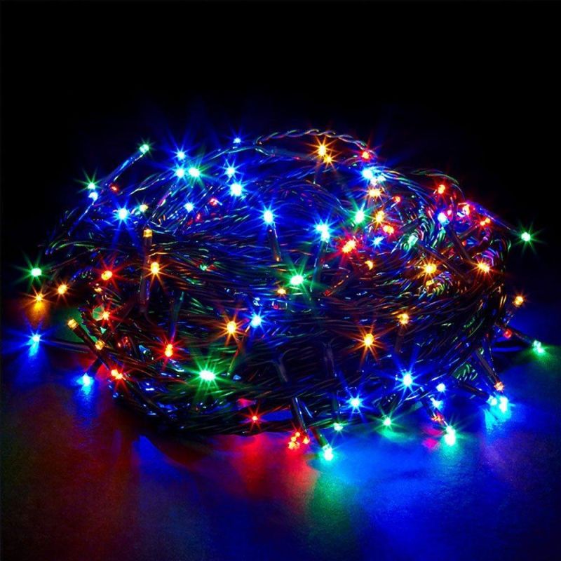 Multi-Colour Cluster Lights Flashing Christmas Tree String Lights