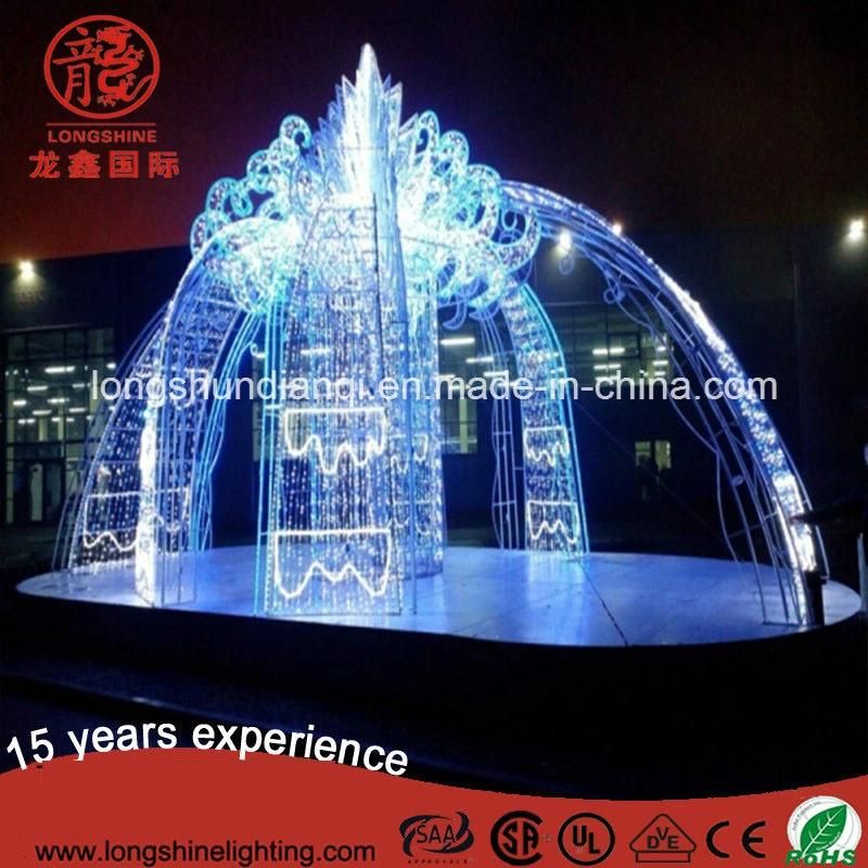 LED 3D Christmas Holiday Fountain Motif Decoration Light
