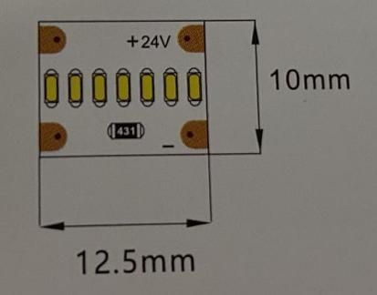 Manufactor Direct Sell SMD LED Strip Light 2210 560LEDs/M DC24V for Home/Office/Building