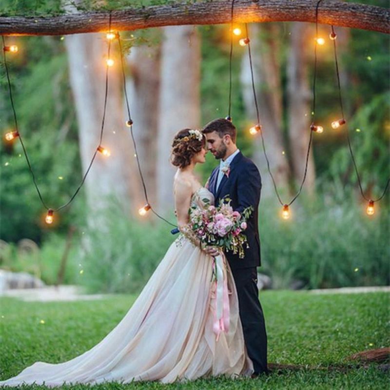 Outdoor String Lights for Cafe Wedding Party Garland Lights