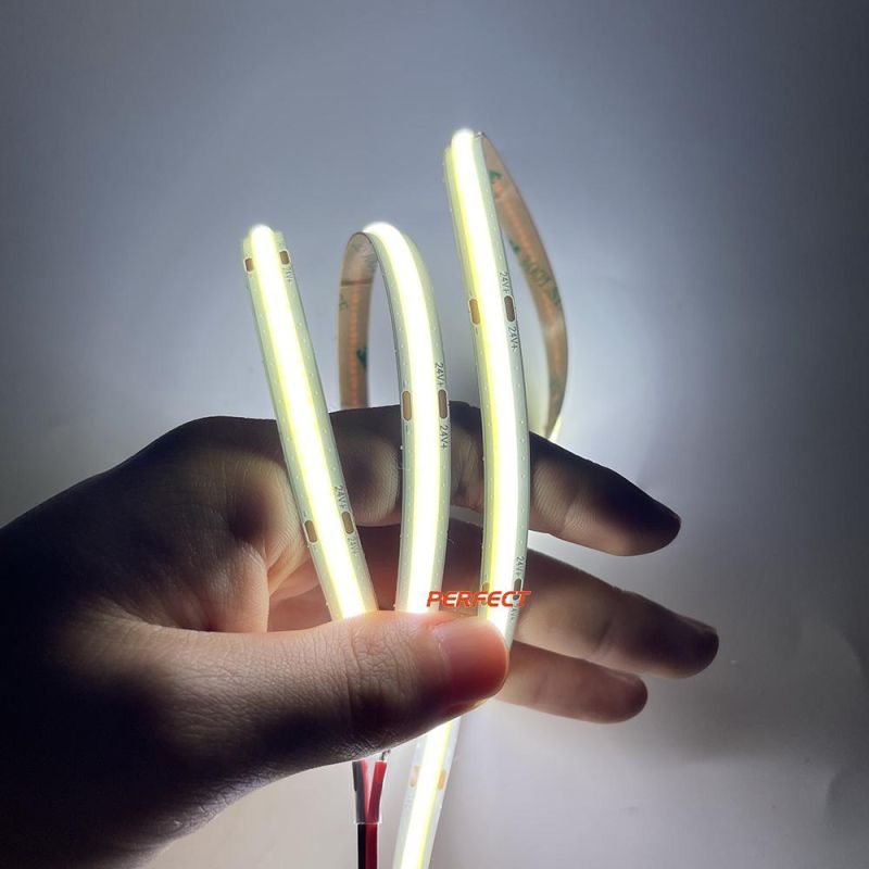 High Density COB LED Strip Ribbon Light 480LEDs 8mm IP20 Dotless Flexible COB LED Strip Working Light
