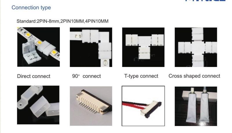 100mm Cut 7.2W 10mm Width 30LEDs/M SMD5050 LED Flexible Tape Strip