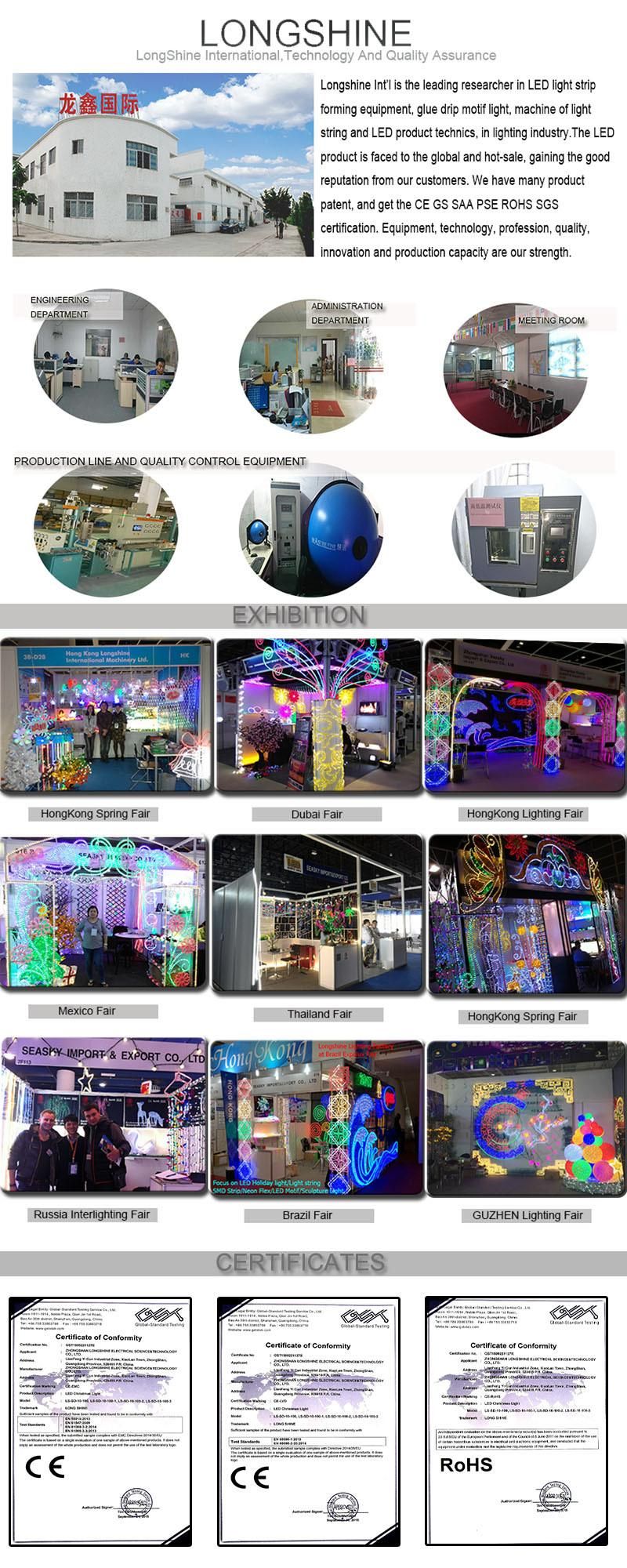 Waterproof LED Star and Moon Shape Eid Ramadan Street Decoration Lights