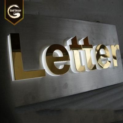 3D LED Backlit Stainless Steel Letters