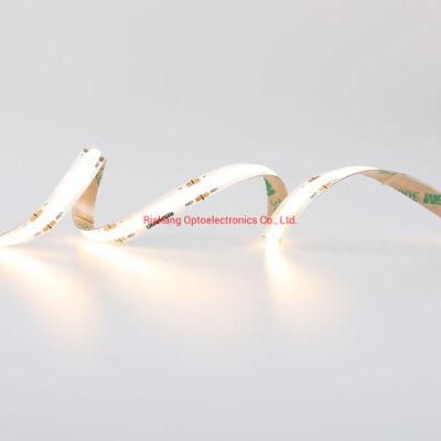 IP65 Waterproof Homogeneous Light UL CE DC24V 3500K CRI&gt;90 3step 10W 900lm COB LED Strip