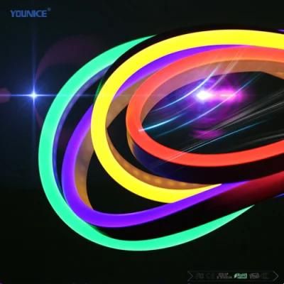 Red Green Blue Yellow Orange White 270 Degree 13*16mm Size LED Flexible Neon Strip