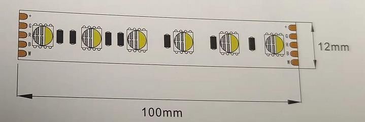 Manufactor Direct Sell SMD LED Strip Light RGBW 5050 60LED DC24V for Home/Office/Building